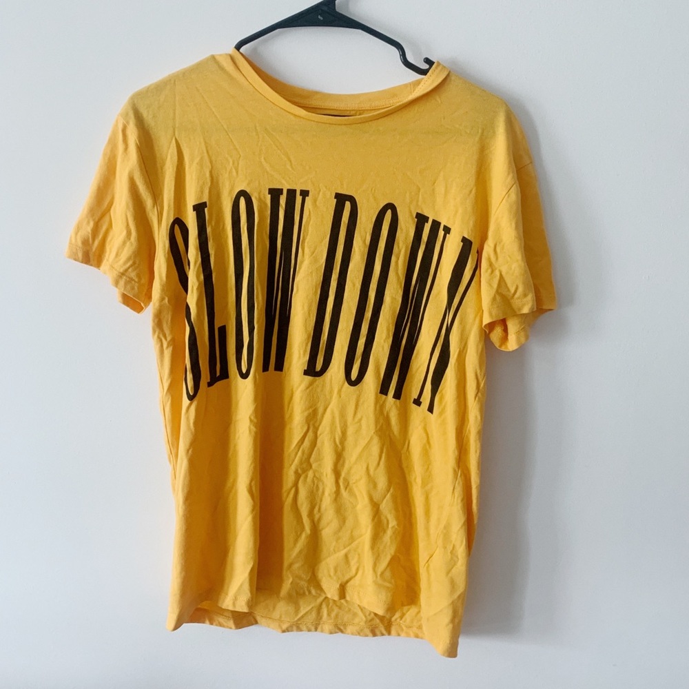 Bershka “Slow Down” oversized vintage t-shirt S